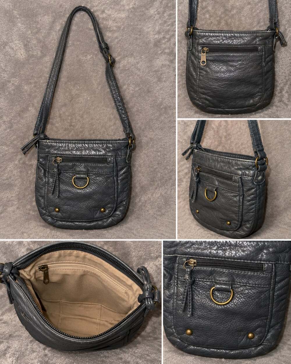Scarleton Mini Washed Multi-Pocket Crossbody Bag